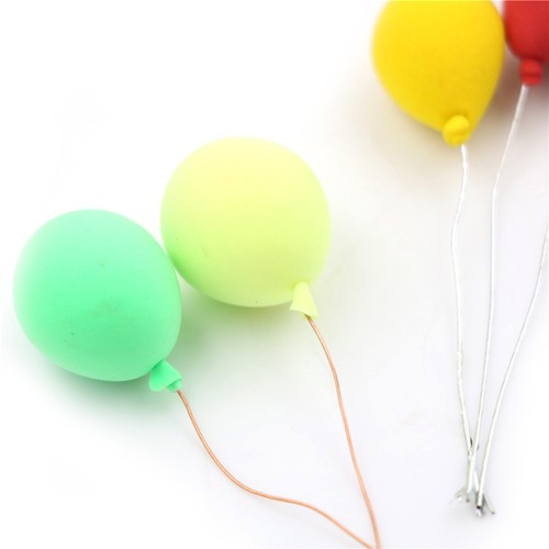 5pcs1:12 Dollhouse Miniature Lovely Clay Balloon Model Doll House Decoration LE