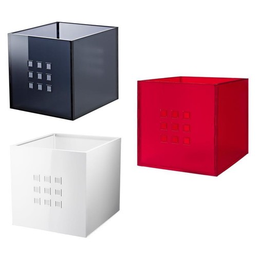 IKEA LEKMAN Storage Box white or gray red