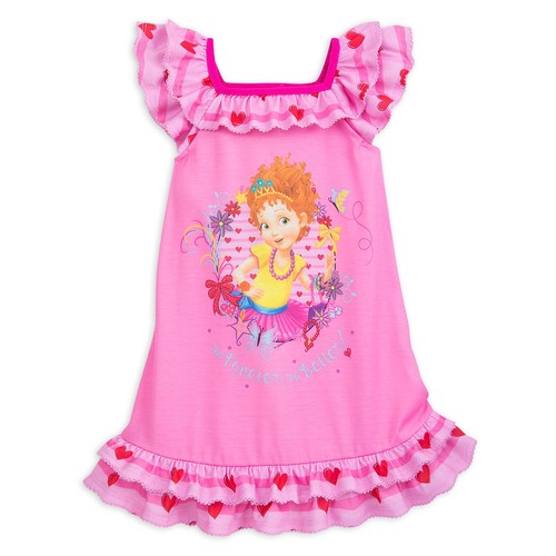 Disney Store Fancy Nancy Short Sleeve Nightgown Pajama Girl Size 5//6