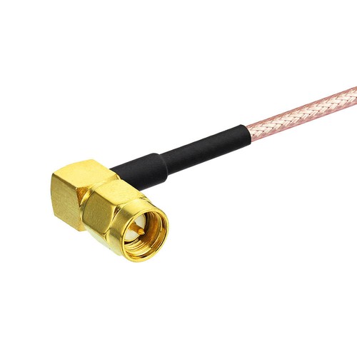 10pcs SMA male RA to SMA male right angle RF extension cable pigtail RG316 20cm