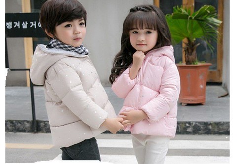 Winter Jacket Girls Fashion Children Winter Outerwear Coat Kids Warm Hooded Suit