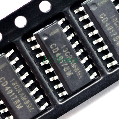 50 PCS CD4017 4017 SOP-16 SMD COUNTERS//DIVIDER AF