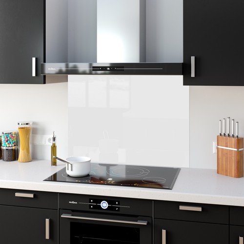 Splashback Glass Kitchen Bathroom Panel Heat resistant Various Colours 60x75cm