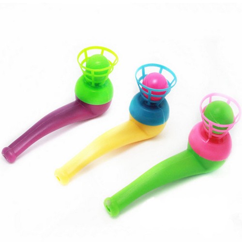 Magic Plastic Blowing Ball Children Kids Sports Balance Toys Blowing Ball Mini