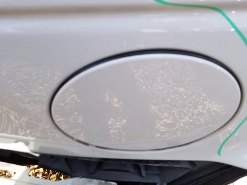 2004-05-06-2007-08-2009 JAGUAR XJ8 XJR SUPER V8 VANDEN PLAS FUEL TANK DOOR WHITE