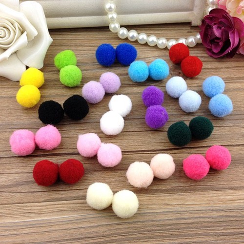 100Pcs Pom Pom Colorful Wool Felt Balls Hand Beads Nursery Christmas DIY Craft