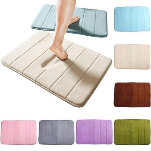 Absorbent Soft Memory Foam Bath Bathroom Bedroom Floor Mat Shower Rug Non-slip D