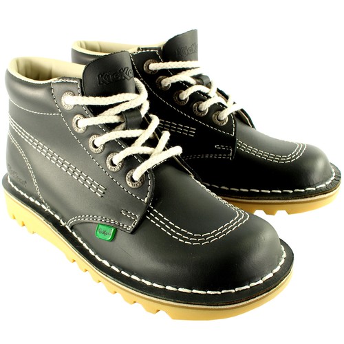 Unisex Kids Junior Kickers Kick Hi Back To School Leather Boot Shoes US 13-3.5