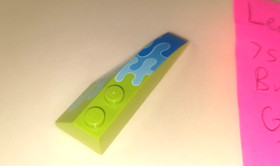 Lego 7590 Toy Story Green Left Shell Printed 2x6 Part Only 88209