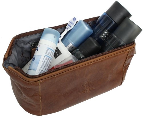Gusti Cuir /'ELSE/' Cosmétiques Sac kosmetiketui Culture Sac démaquille cendres Cuir