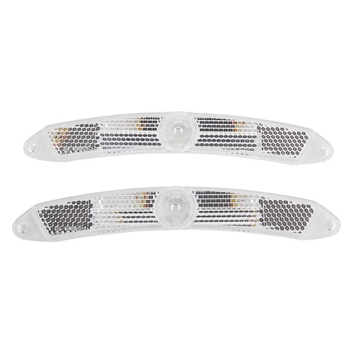Bicycle Wheel Reflector Set Cateye RR-550-WU 2 White Reflectors New