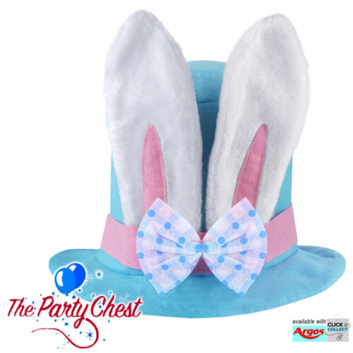 CHILD EASTER BUNNY HAT WITH EARS Novlety Easter Hat Kids Party Accessory 21196
