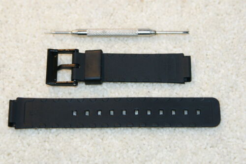Rubber strap compatible with Casio 16mm AQ42 LDP800 MD712 MQ15W MQ24 MQ77 Tool