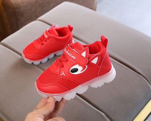 New Toddler Baby LED Light Shoes Boys Soft Luminous Outdoor Sport Shoes Sneakers