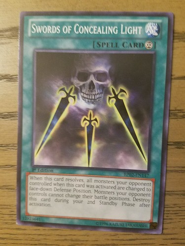 Yugioh NM Common Swords Of Concealing Light BP02-EN147-1st Edition