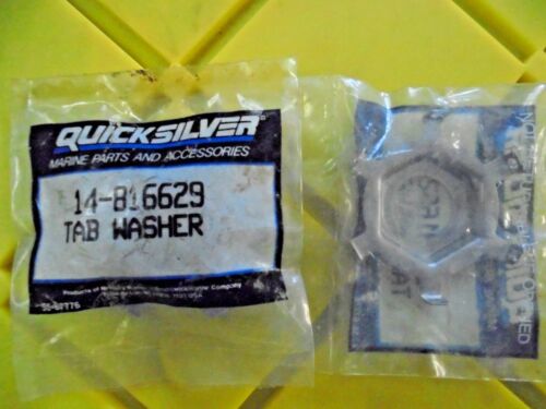 2 PACK OF 14-816629 Mercury Mariner Force Outboard Tab Washer SALE 