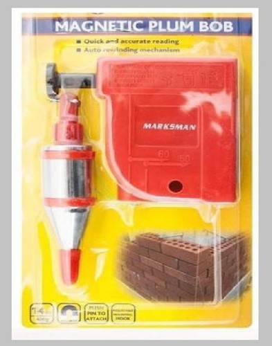 400G MAGNETIC PLUMB BOB HEAVY DUTY BUILDERS DROP LINE STRAIGHT LEVEL SETTER 481C