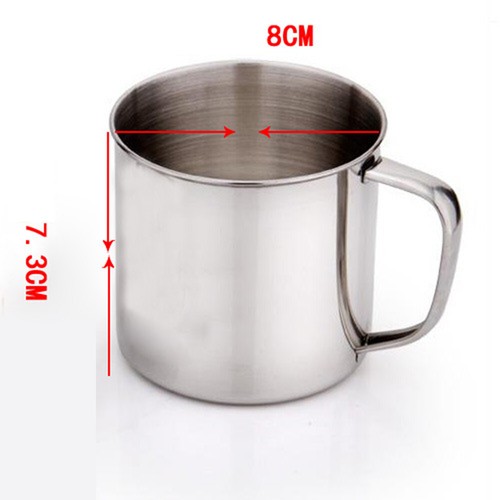 Practical Stainless Steel Coffee Tea Mug Cup Outdoor Camping Hiking Water Cup