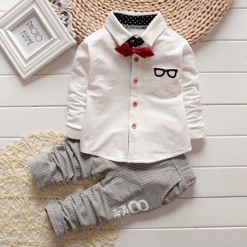 2pcs Toddler Newborn Kids Baby Boys T-shirt Tops+Pants Outfits Clothes Suit Set