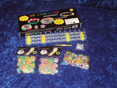Loom Bands Starter Set 200 Loom Bänder Rubberbands 37 Farben zur Auswahl