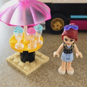 LEGO Friends 41106 Pop Star Tour Bus 100% Complete w/ Minifigures Clean