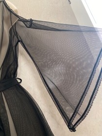 L'Agent by Agent Provocateur black sheer mesh robe