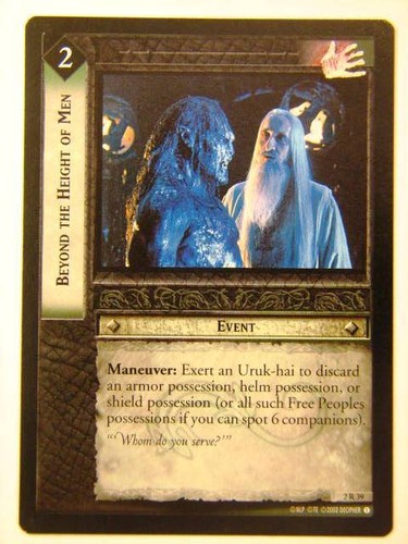 LOTR CCG Beyond The Height Of Men 2//39 Lord of the Rings