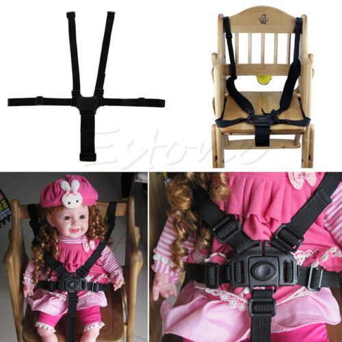 Baby Kids 5 Point Safety Chair Harness Belt Strap High Chair Feeding Car Seat UK