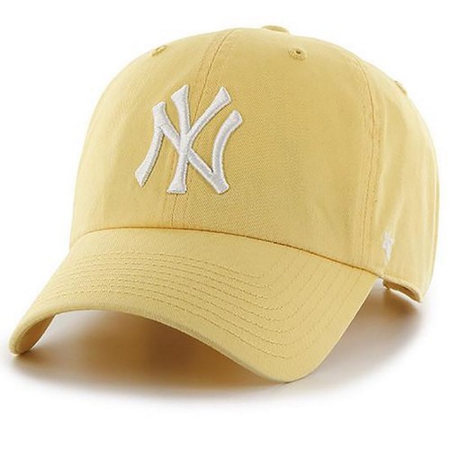 47 Brand Mlb New York Yankees Clean Up Curved V Relax Fit Cap Yellow Men