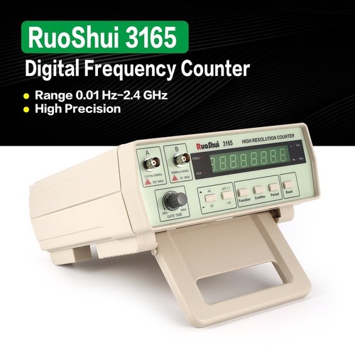 3165 Digital High Precision Radio Frequency Counter Tester Meter 0.01Hz-2.4GHz T