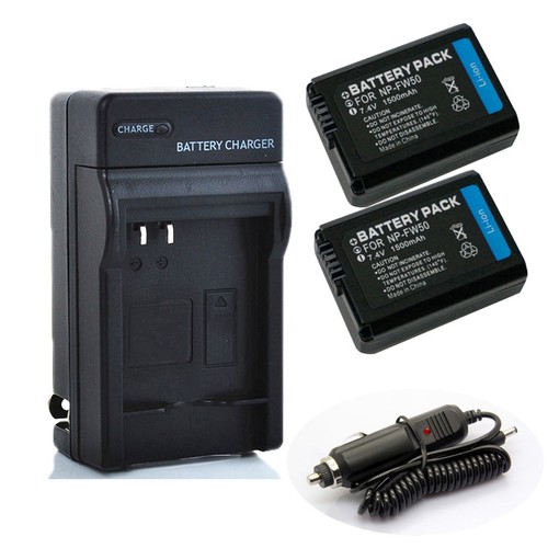 Nuevo Sony NP-FW50 Li-Ion Batería//Cargador Rápido Para Sony A6000 A3000 A5000 A6300