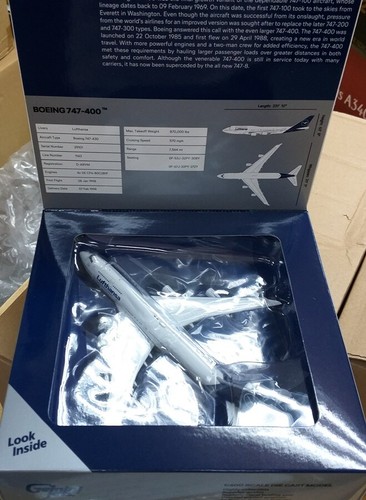 GJDLH1826 Lufthansa New Livery B747-400 D-ABVM Gemini 1:400 diecast model