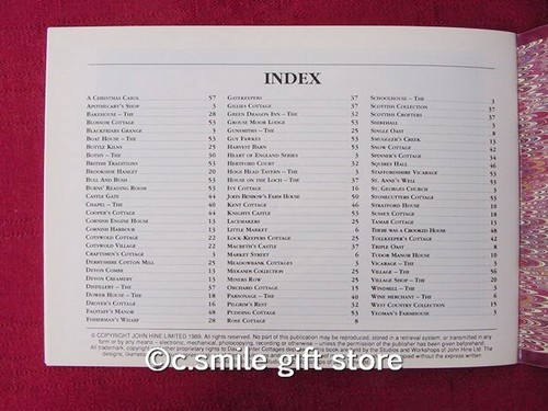 DAVID WINTER COTTAGES *Collectors Pocket Book* 1989 Excellent Condition RARE!