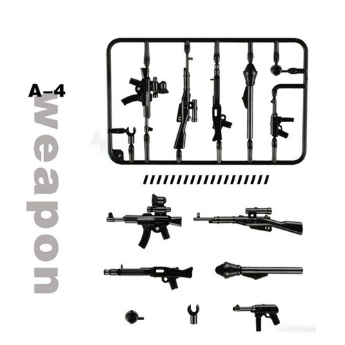 Military Series Building Block Brick toys for kids City SWAT Police Gun Weapons