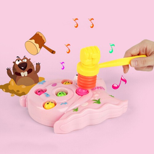 2pcs Plastic kids handle hammer hit hamster toy accessories baby gift toys X