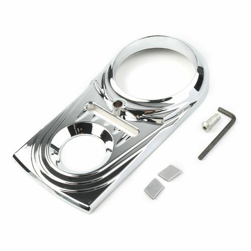 Black//Chrome Dash Panel Insert Cover For Harley Dyna Heritage Softail Fat Boy