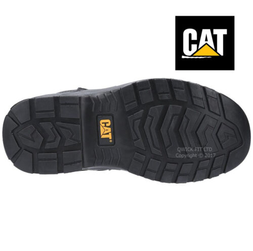 MENS CATERPILLAR WORK STEEL TOE CAP MIDSOLE S3 SAFETY LEATHER CAT 6/" WORK BOOTS