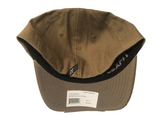 ALPINESTARS FILE FLEXFIT STRETCH FIT OLIVE SIZE L//XL HAT CAP *SHIPS IN BOX!*