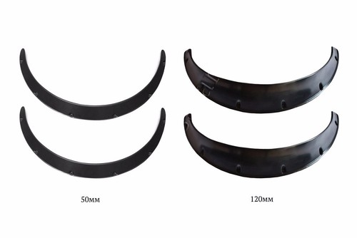 2 pcs 120 mm 4,7 in Abs Plastic Universal Fender Flares 2 pcs 50 mm 2 in