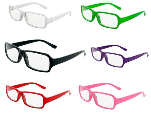 Sekretärinnen Brille Brillen Retro Nerd Karneval Fasching klares Glas 889