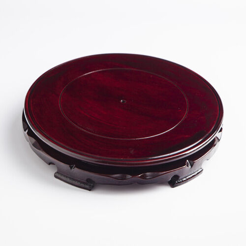7/" Wooden Circular Base Display Stand For vase teapot stone statue flowerpot
