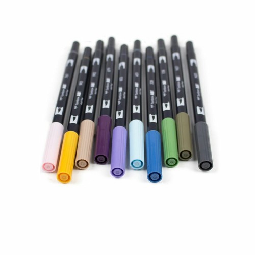 Desert Flora 10-Pack Tombow 56197 Dual Brush Pen Art Markers
