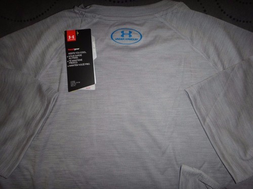 UNDER ARMOUR HEATHER GRAY TECH SHIRT 2XL XL L MEN NWT $$$$