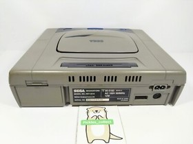 Sega Saturn Glay Console HST-3210 w/2 controlles Language Japanese Model Tested
