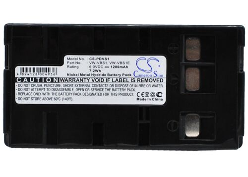Ni-cd Batería Para Panasonic Pv-d506 Pv-iq305 Pv-iq525 Nv-g101a Pv-d1000 nv-s5a