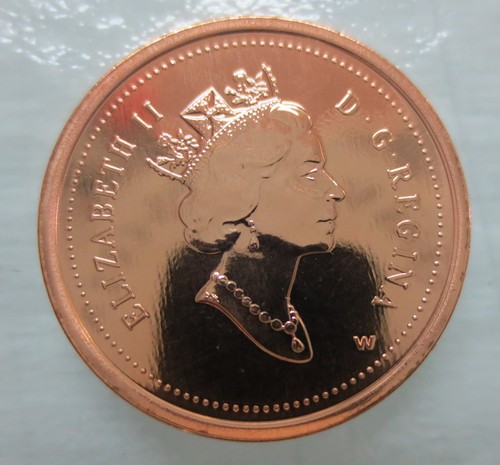 1998W CANADA 1 CENT PROOF-LIKE PENNY COIN