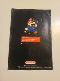 Super NES Mouse Instruction Manual Only, NO GAME or Mouse SNES Super Nintendo