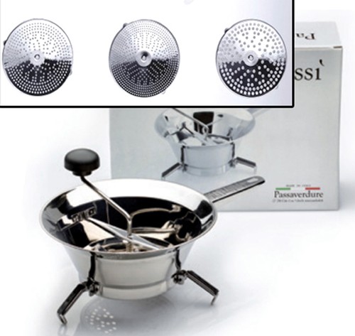 PASSA VERDURE INOX ZESEVES passì diametro 20cm modello INOX per zuppe legumi,