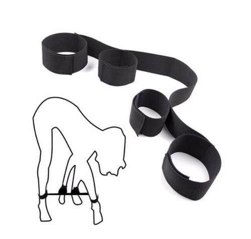Easy Access Wrist and Ankle Soft Nylon Spreader Bar Lover Roleplay Set
