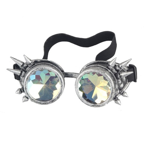 Retro Vintage Goggles //Kaleidoscope//Steampunk//Cosplay//Victorian//Welding//Spikes